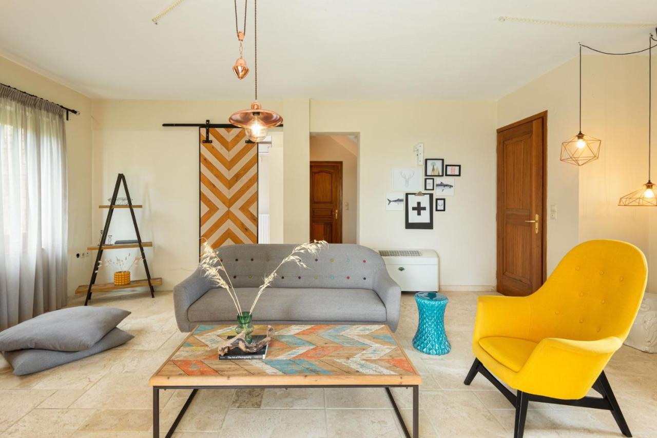 Villa Louise, Trani Ammouda #Feelslikehome ออร์โมส ปานากีอาส ภายนอก รูปภาพ